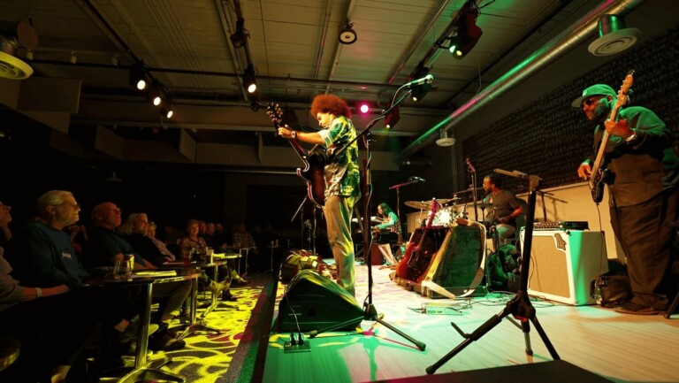 Band playing guitar
